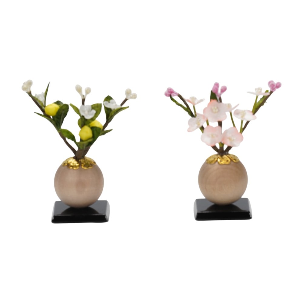 【雛人形】京十二番 高雄 牡丹唐草文様(柳色・薄紅梅) 親王飾り | 小出松寿作
