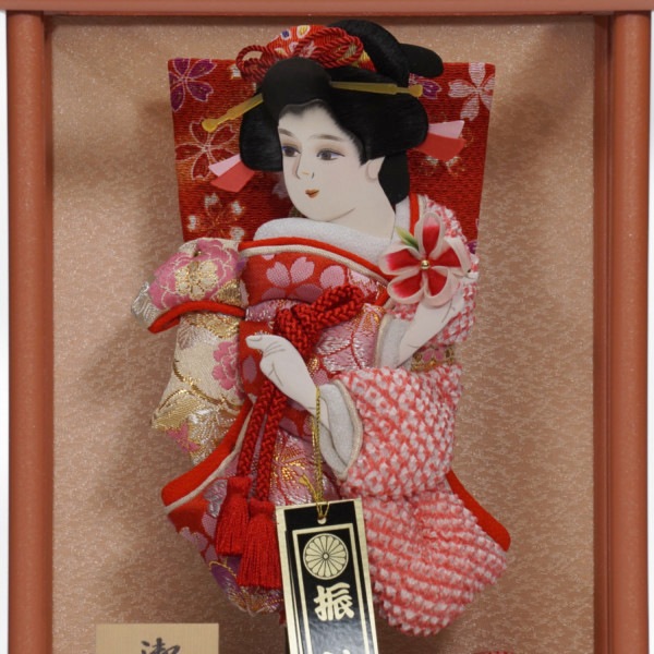 【羽子板】7号 振袖 華(パールピンク塗)〈美光作〉[212-107]