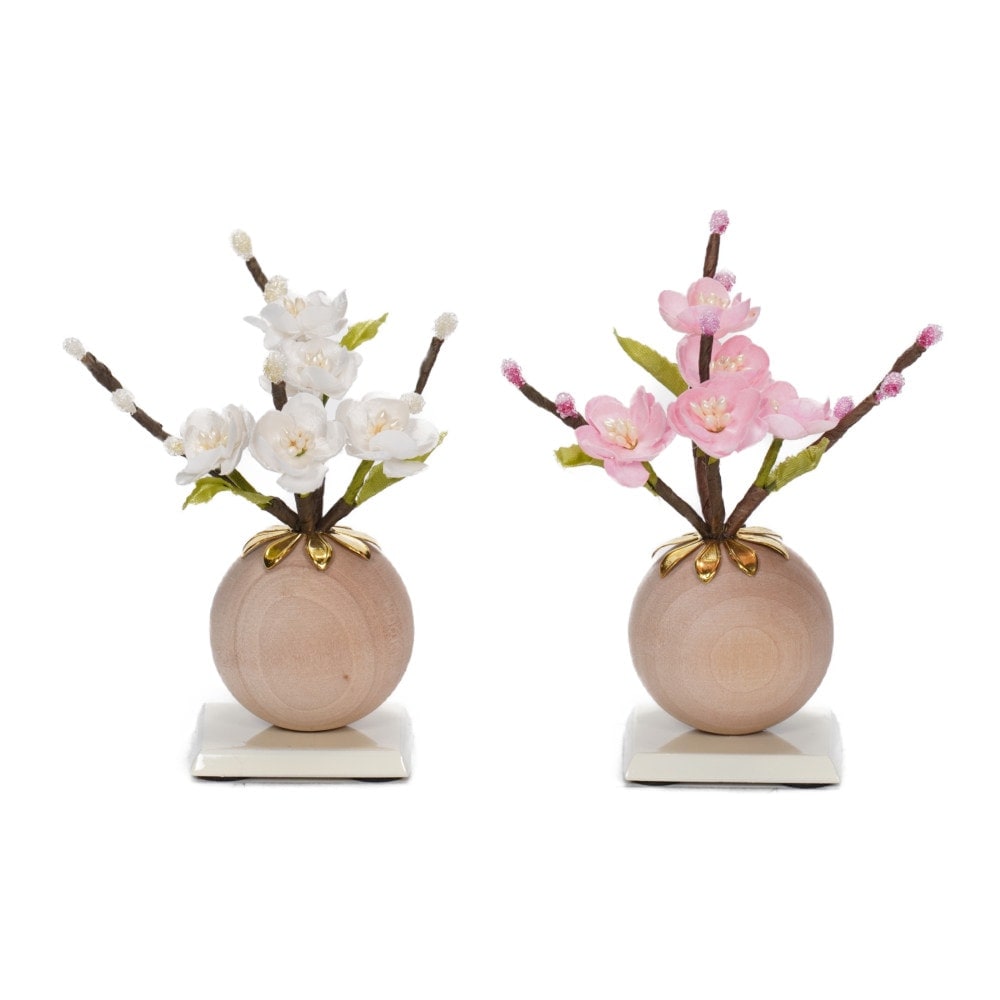 【雛人形】京十一番 菱に花文様 親王飾り〈望月龍翠作〉[243-185]