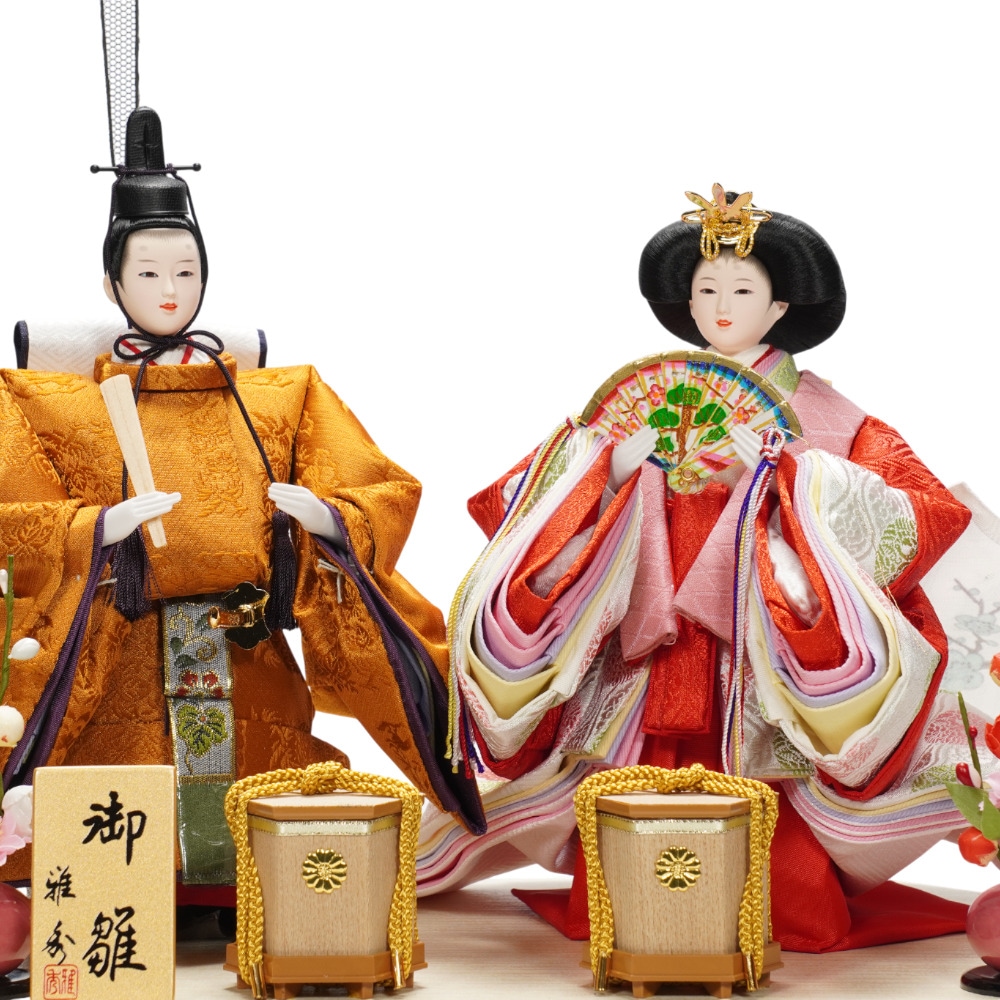 雛人形】芥子 舞華 立雛 親王揃いガラスケース飾り | 雅秀作 ｜雛人形