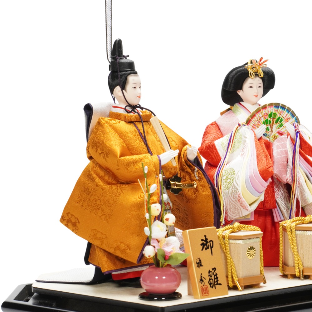 雛人形】芥子 舞華 立雛 親王揃いガラスケース飾り | 雅秀作 ｜雛人形