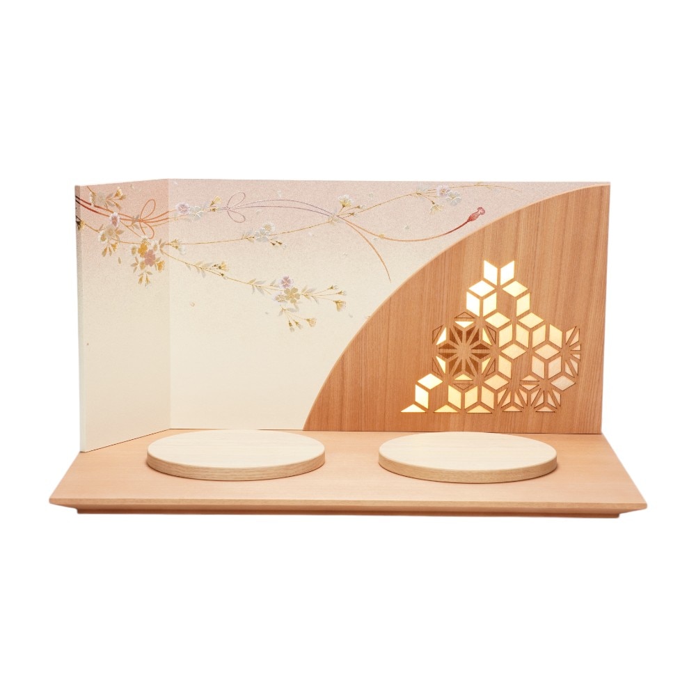 雛人形】京十番 黄櫨染 桐竹鳳凰文様 令和即位の礼(正絹) 親王飾り