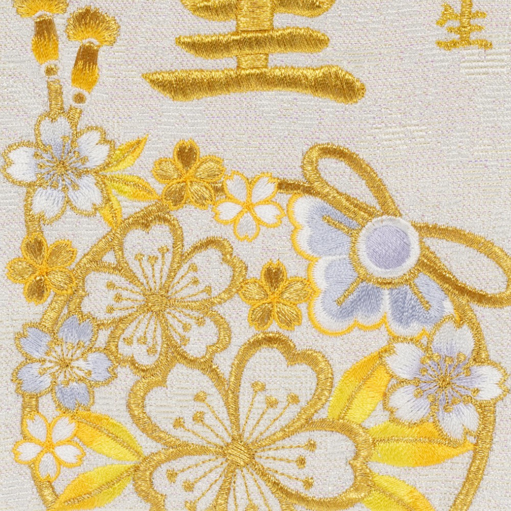 【名前旗】刺繍まり桜(小) 3610-30-025F〈女の子〉[263N-005]