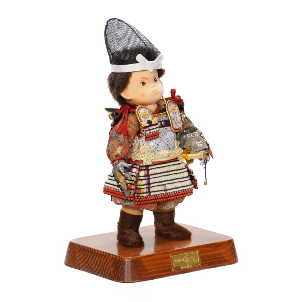 五月人形】わんぱく大将 さだ坊 白糸威褄取 大将飾り〈壹三作〉[245