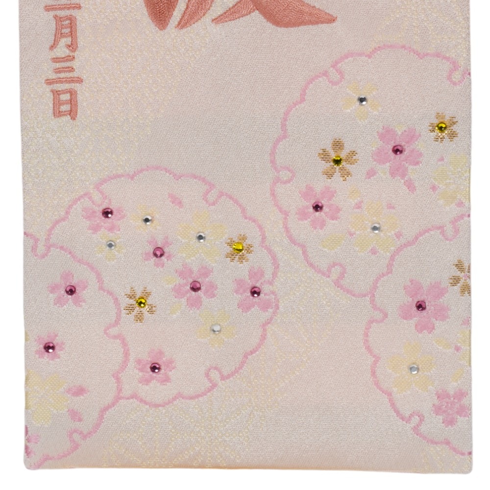 【名前旗】彩金襴名旗 雪音(小) 7641-16〈女の子〉[263N-008]