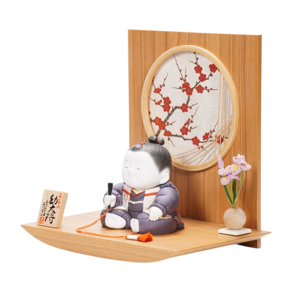 【五月人形】 おさな大将 二頭身(小) 大将飾り〈石川佳正作〉[255-015]