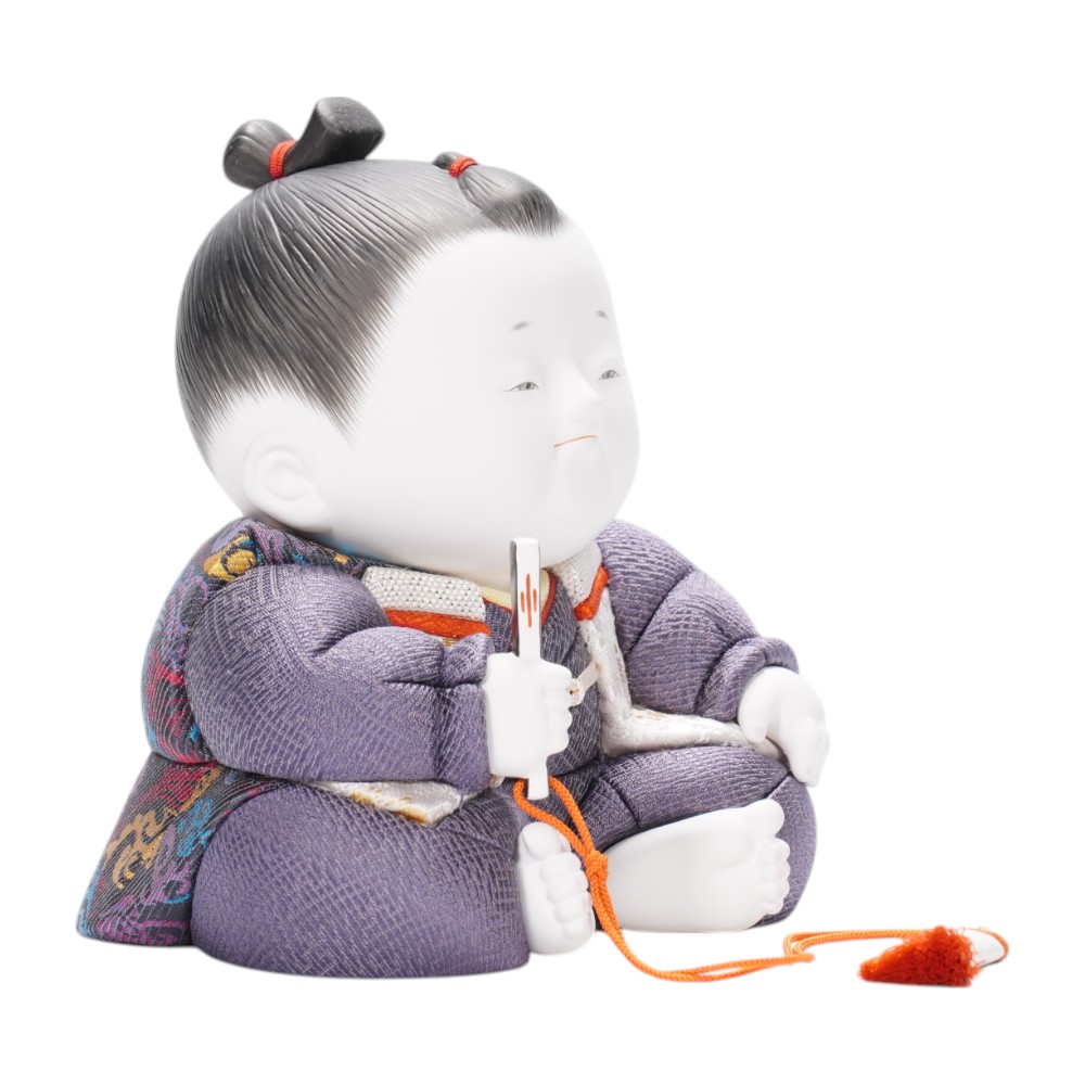 【五月人形】 おさな大将 二頭身(小) 大将飾り〈石川佳正作〉[255-015]