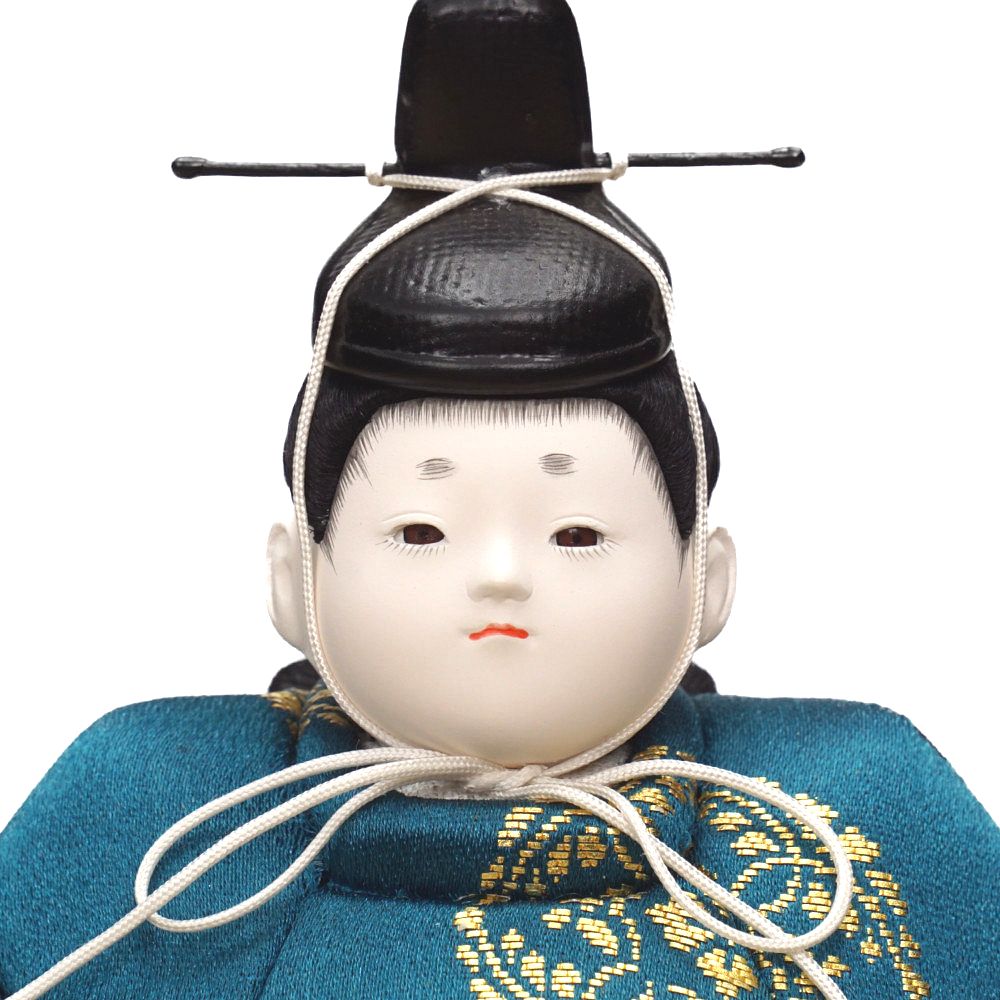 【木目込み雛人形】「芽衣」  親王揃い収納飾り | 幸一光作