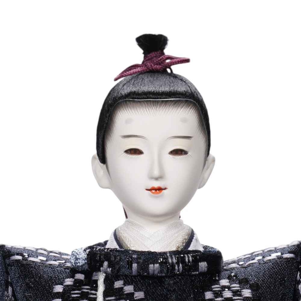 雛人形】京十二番 平安 横段菱小市松寄せ文様 親王飾り | 小出松寿作