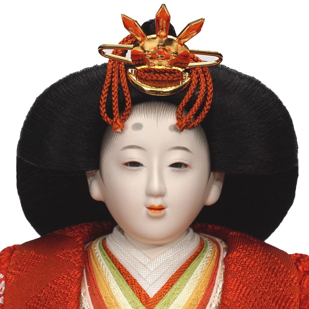 【雛人形】京十二番 貴船 麹塵 桐竹鳳凰文様 親王飾り〈小出松寿作〉[253-145]