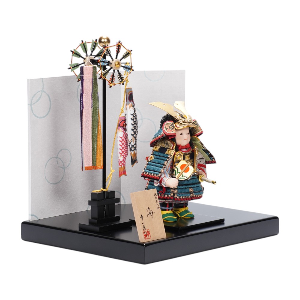 【五月人形】「海」縹糸威 大将飾り〈幸一光作〉[255-020]