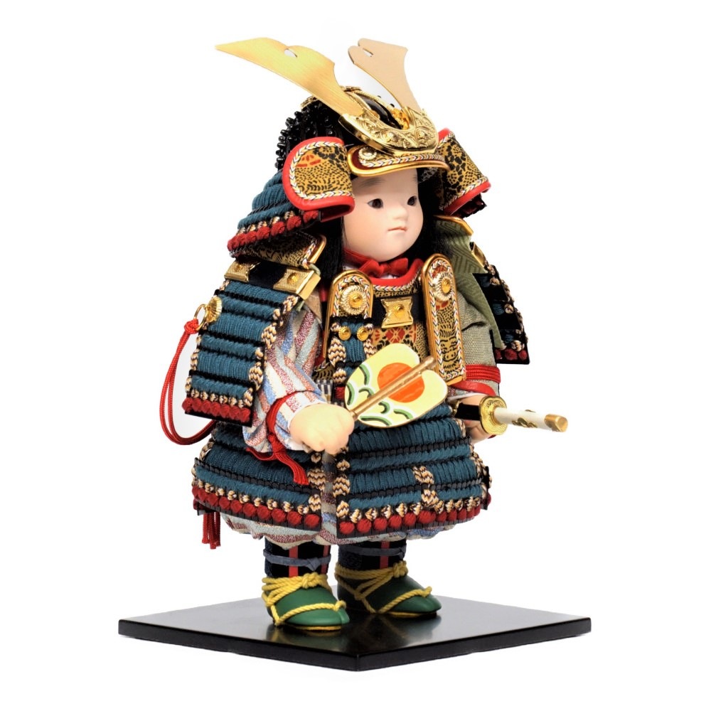 【五月人形】「海」縹糸威 大将飾り〈幸一光作〉[255-020]