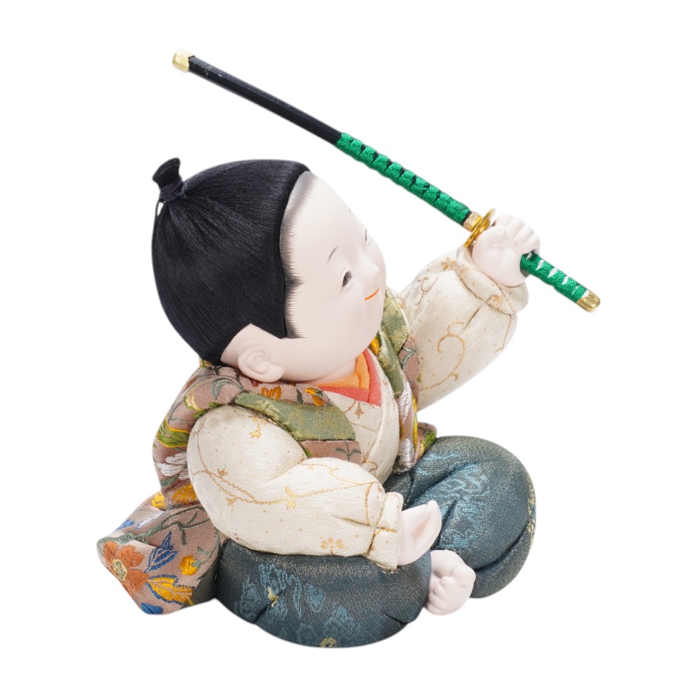 殿様　(大将) 座り　五月　人形　座位　60㎝ 五月人形】皐月童「凜」 大将飾り〈東玉作〉[255-339] | 五月