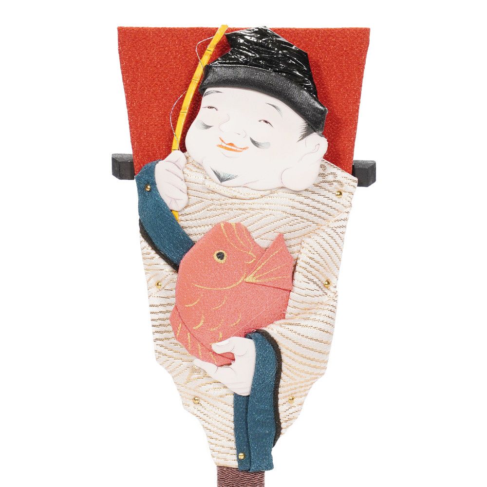 【羽子板】7号 豆板 七福神 恵比寿〈むさしや豊山作〉[242-001]