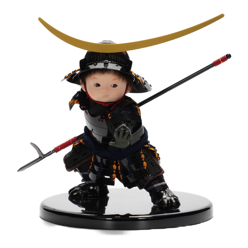 【五月人形】もののふ童 政宗参上 大将飾り〈壹三作〉[255-021]