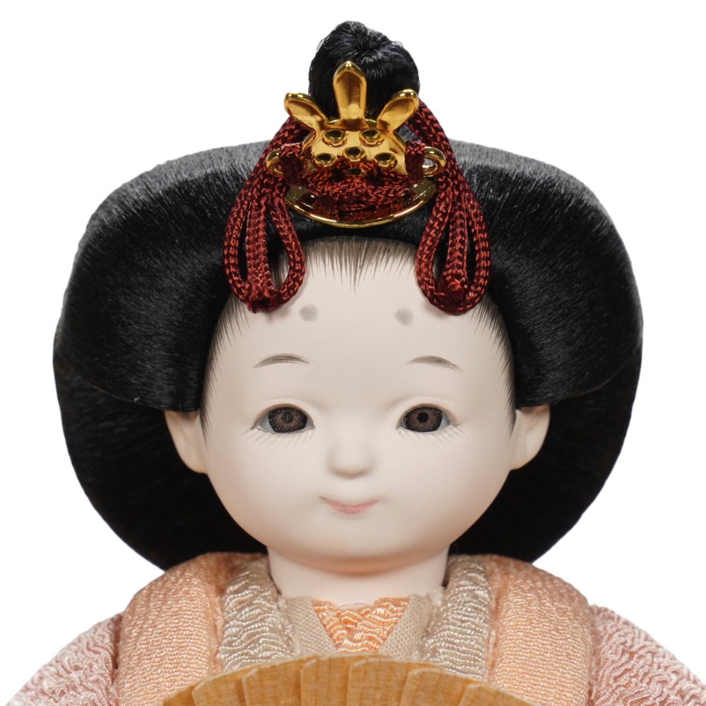 木目込み雛 木目込み雛人形】草木染(桑の葉×茜) 親王飾り〈縫nui作〉[263-014