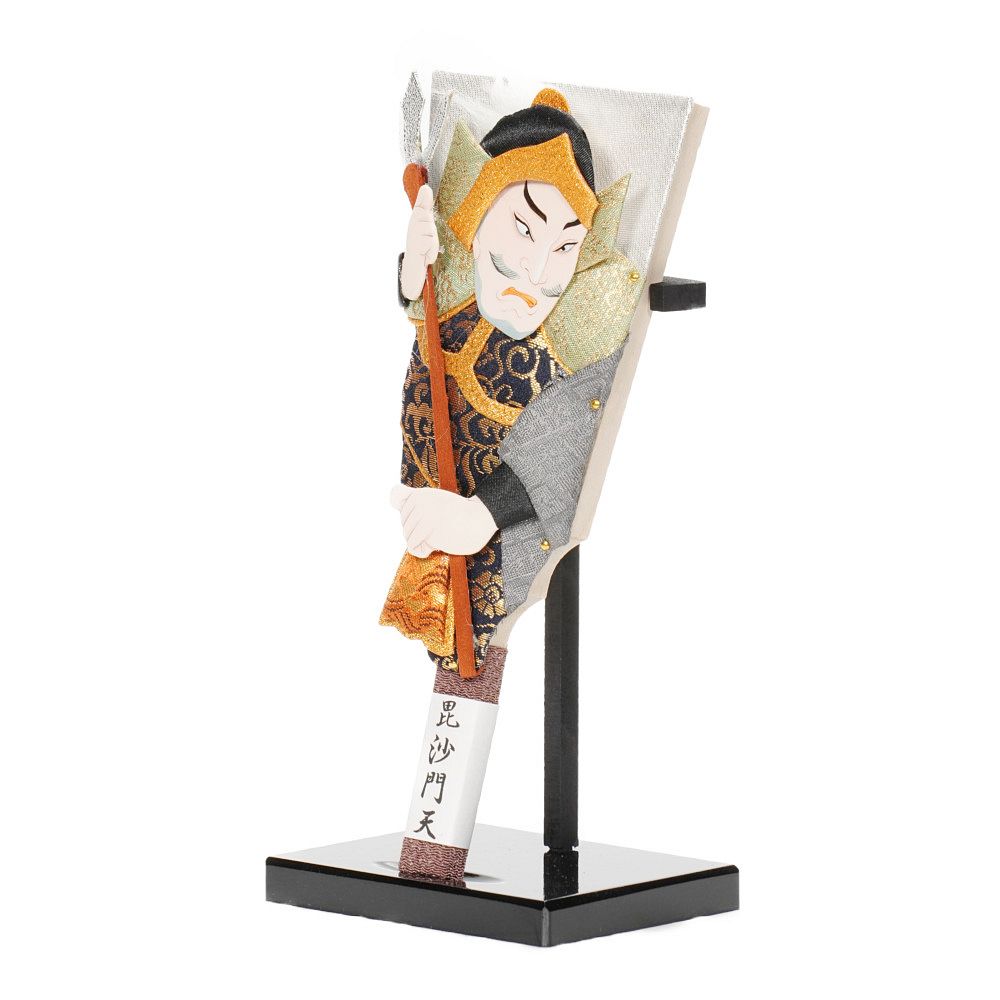 羽子板】7号 豆板 七福神 毘沙門天〈むさしや豊山作〉[242-003