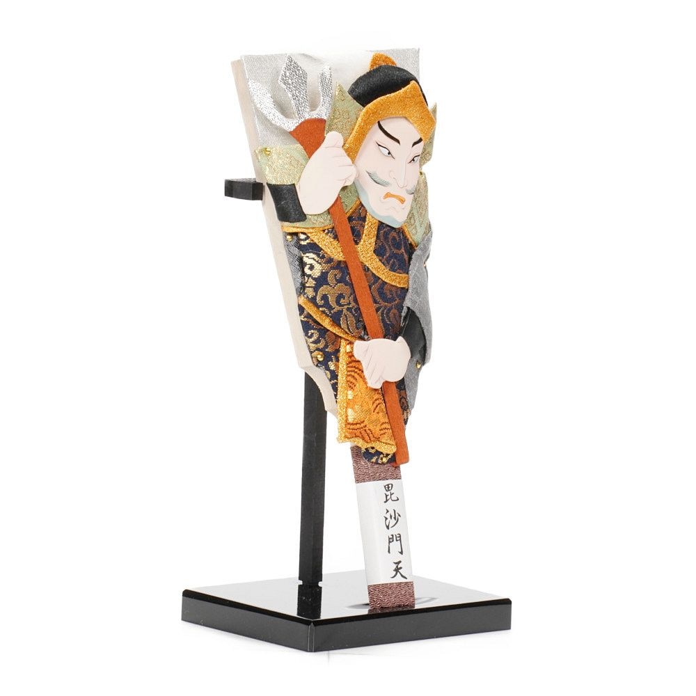 羽子板】7号 豆板 七福神 毘沙門天〈むさしや豊山作〉[242-003