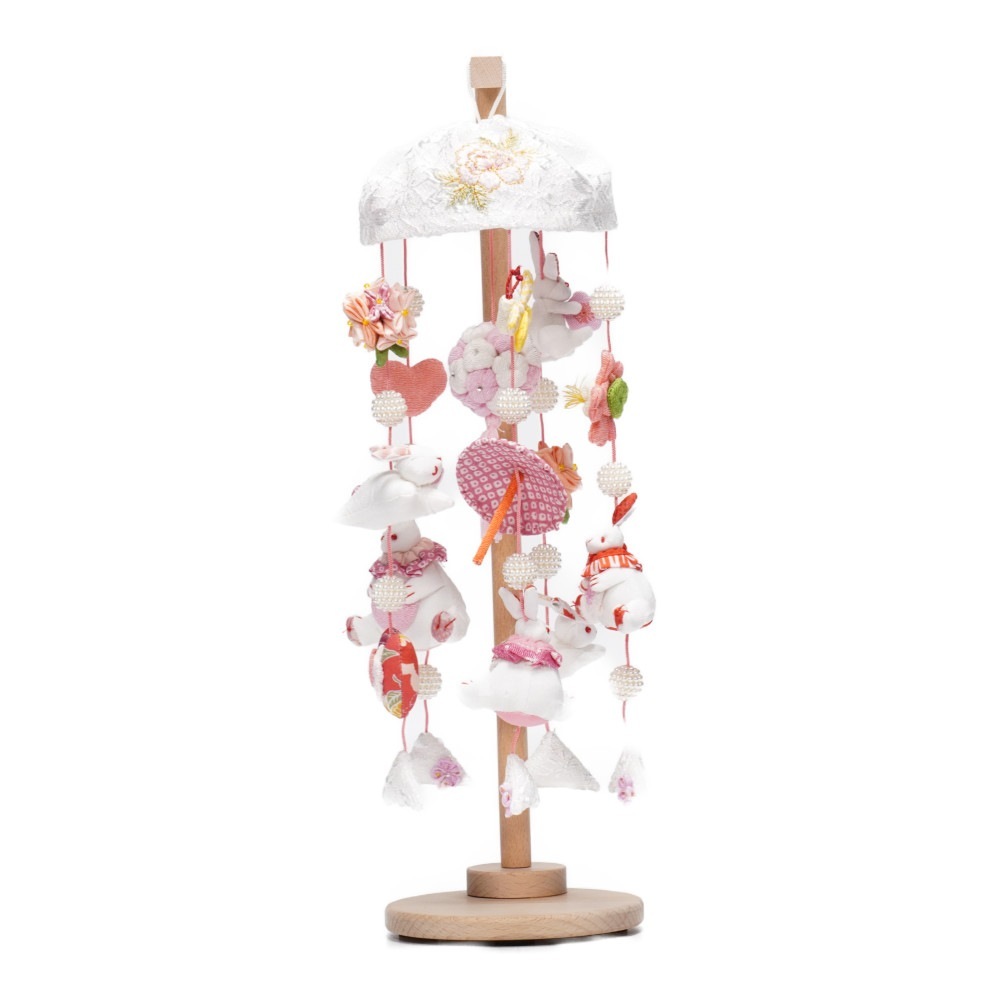 【つるし飾り】ミニうさぎっ子 れい 3-A6SRK 〈女の子〉[233T-038]