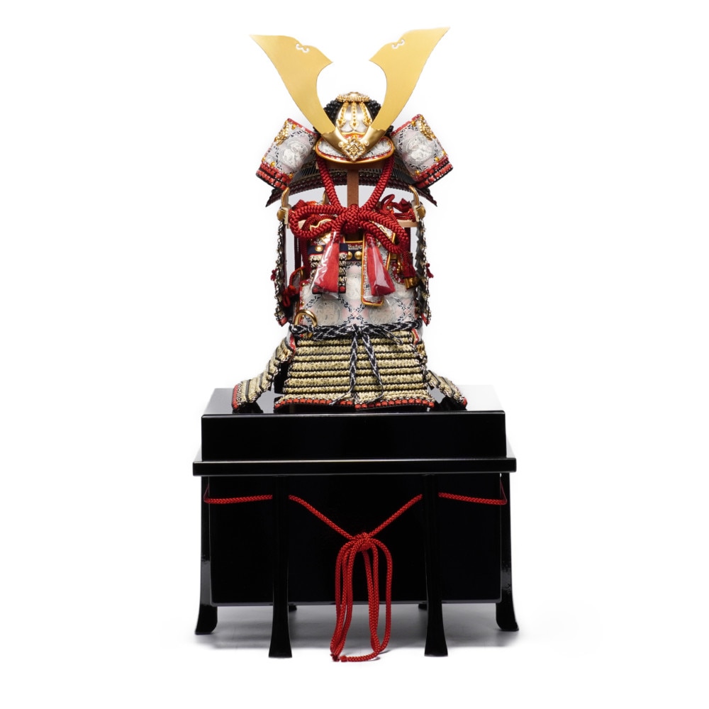【雛蔵】かがやき　奉納鎧 黒漆塗龍蒔絵仏二枚胴雛鎧Hina-yoroi Japanese Armor for Toy