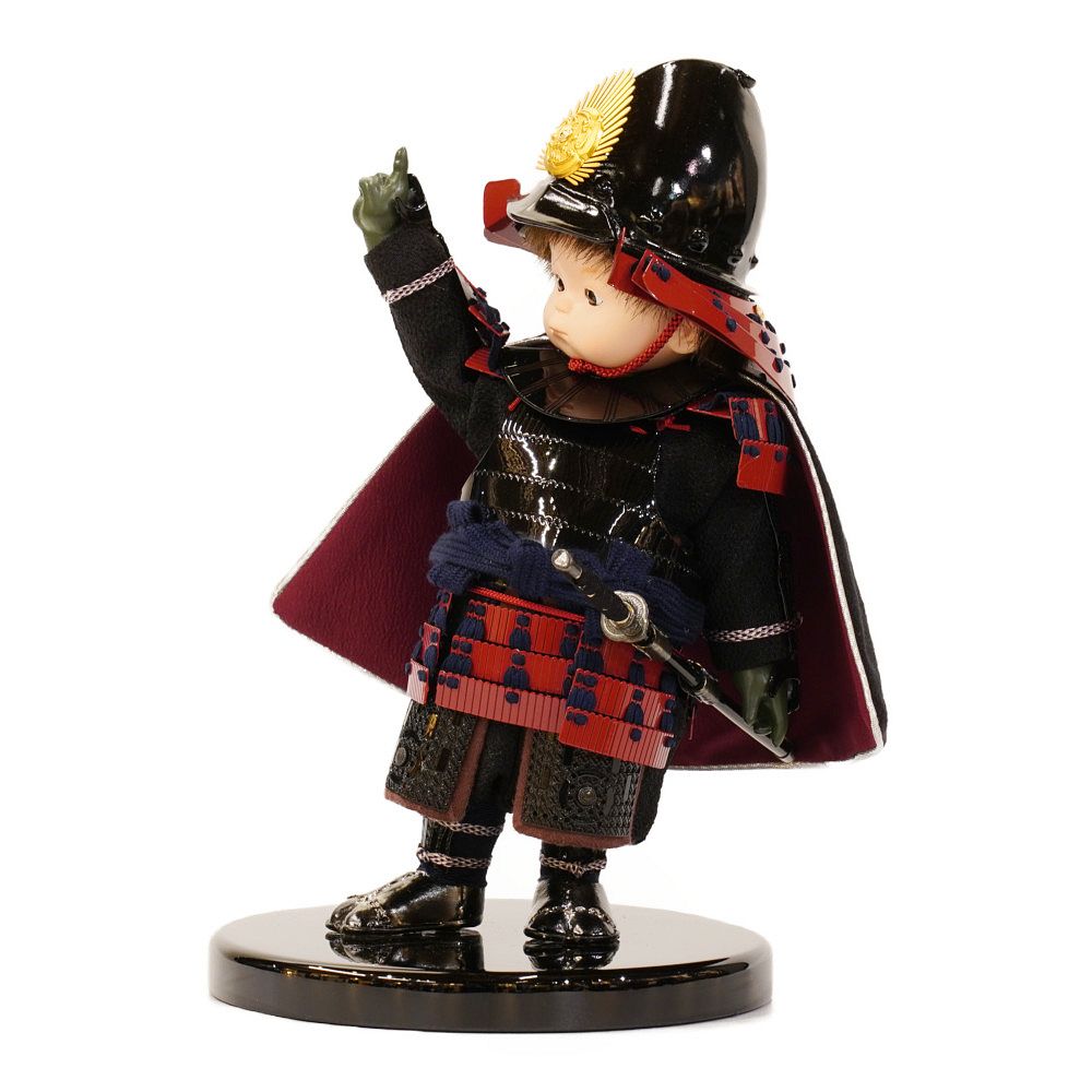 【五月人形】もののふ童 政宗参上×一番星 織田信長 大将双子飾り〈壹三作〉[255-024]