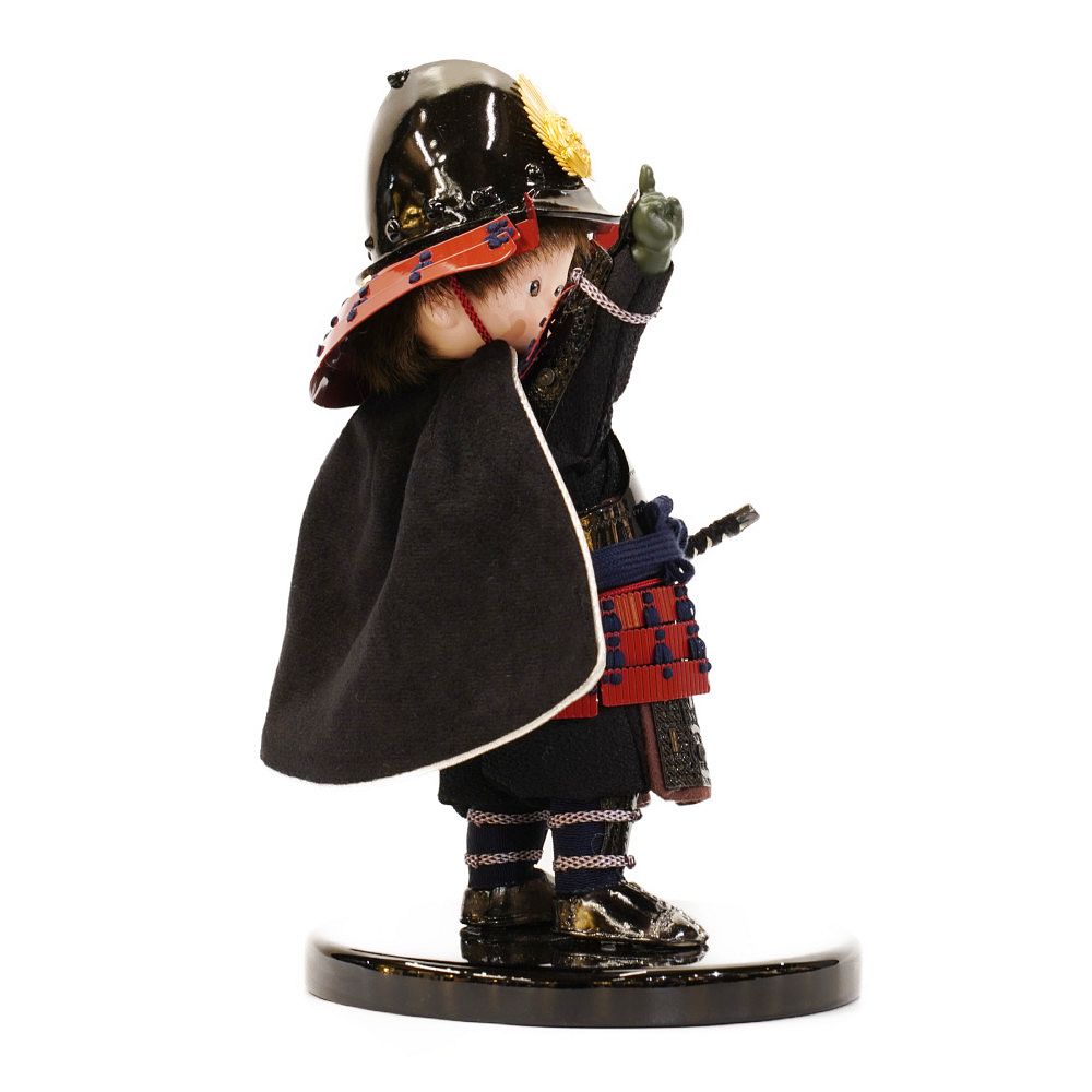 【五月人形】もののふ童 政宗参上×一番星 織田信長 大将双子飾り〈壹三作〉[255-024]