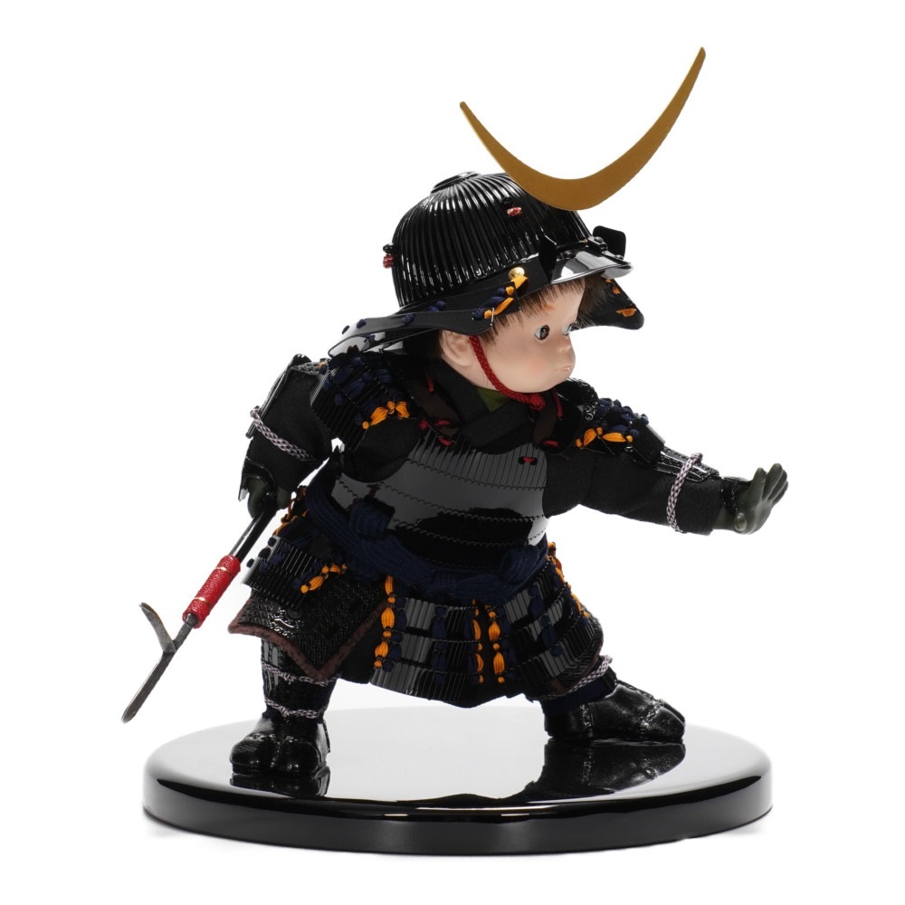 【五月人形】もののふ童 政宗参上×一番星 織田信長 大将双子飾り〈壹三作〉[255-024]