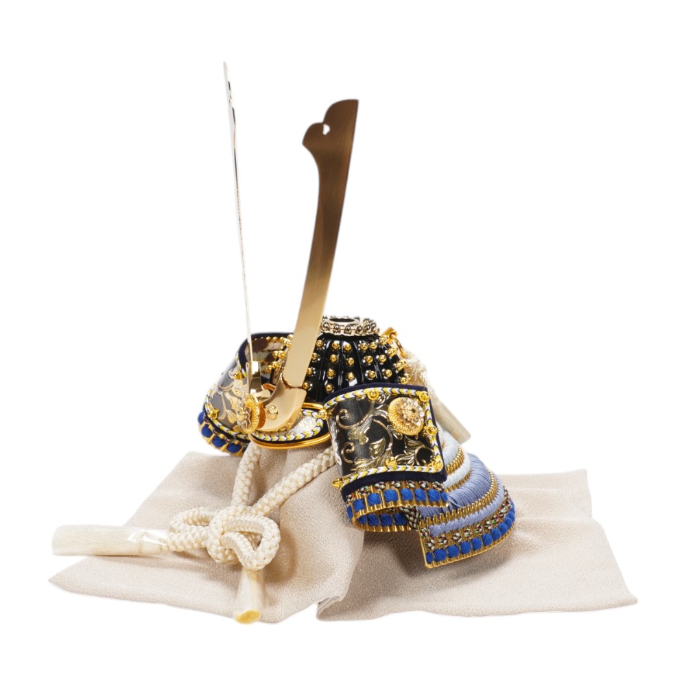 【五月人形】8号 摩天楼 青段威 兜収納飾り | 翠鳳作