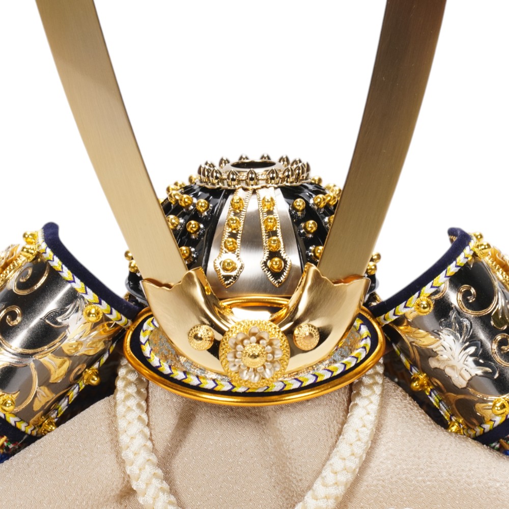 【五月人形】8号 摩天楼 青段威 兜収納飾り | 翠鳳作