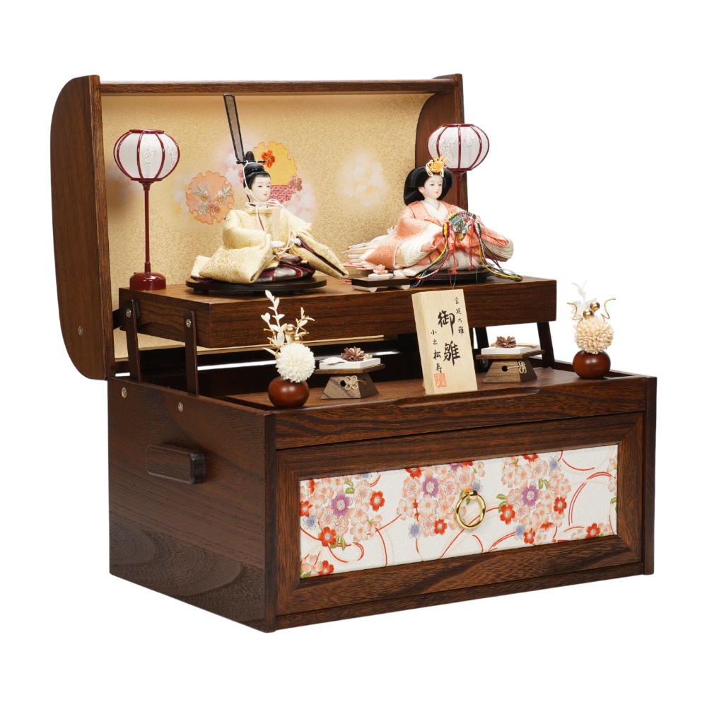 【雛人形】京十三番 草木染め 小葵文様 親王飾り | 小出松寿作