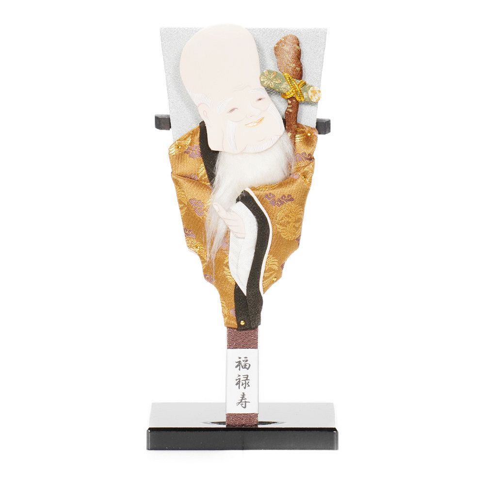 【羽子板】7号 豆板 七福神 福禄寿〈むさしや豊山作〉[242-005]