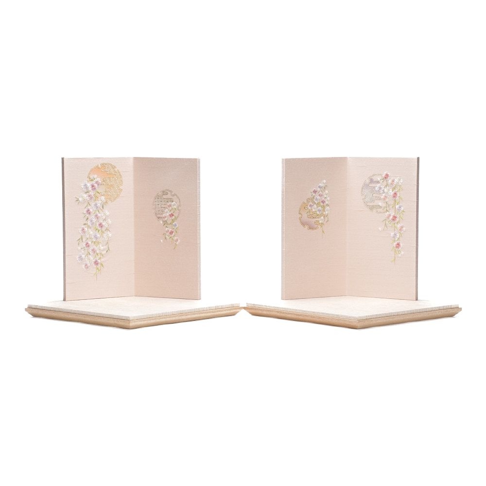 【雛人形】京十番 高雄 雲立涌文様 泥染め 親王飾り〈小出松寿作〉[243-205]