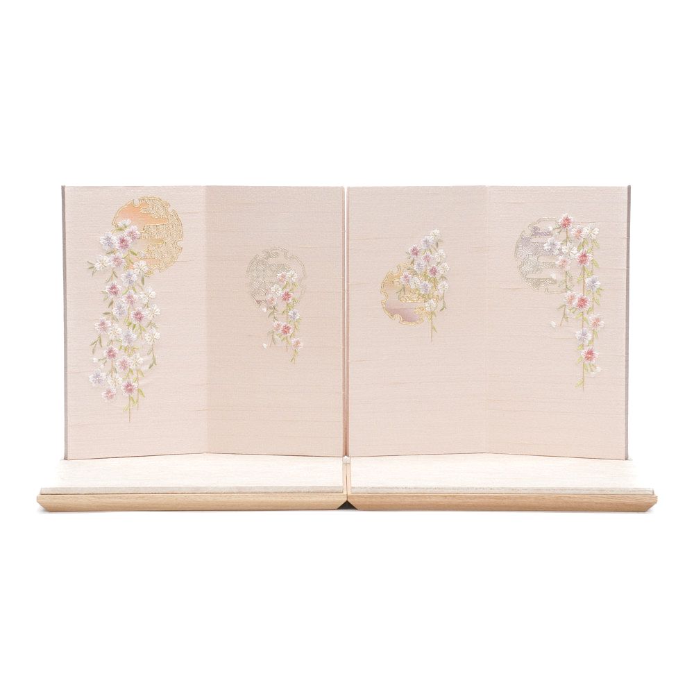 【雛人形】京十番 高雄 雲立涌文様 泥染め 親王飾り〈小出松寿作〉[243-205]