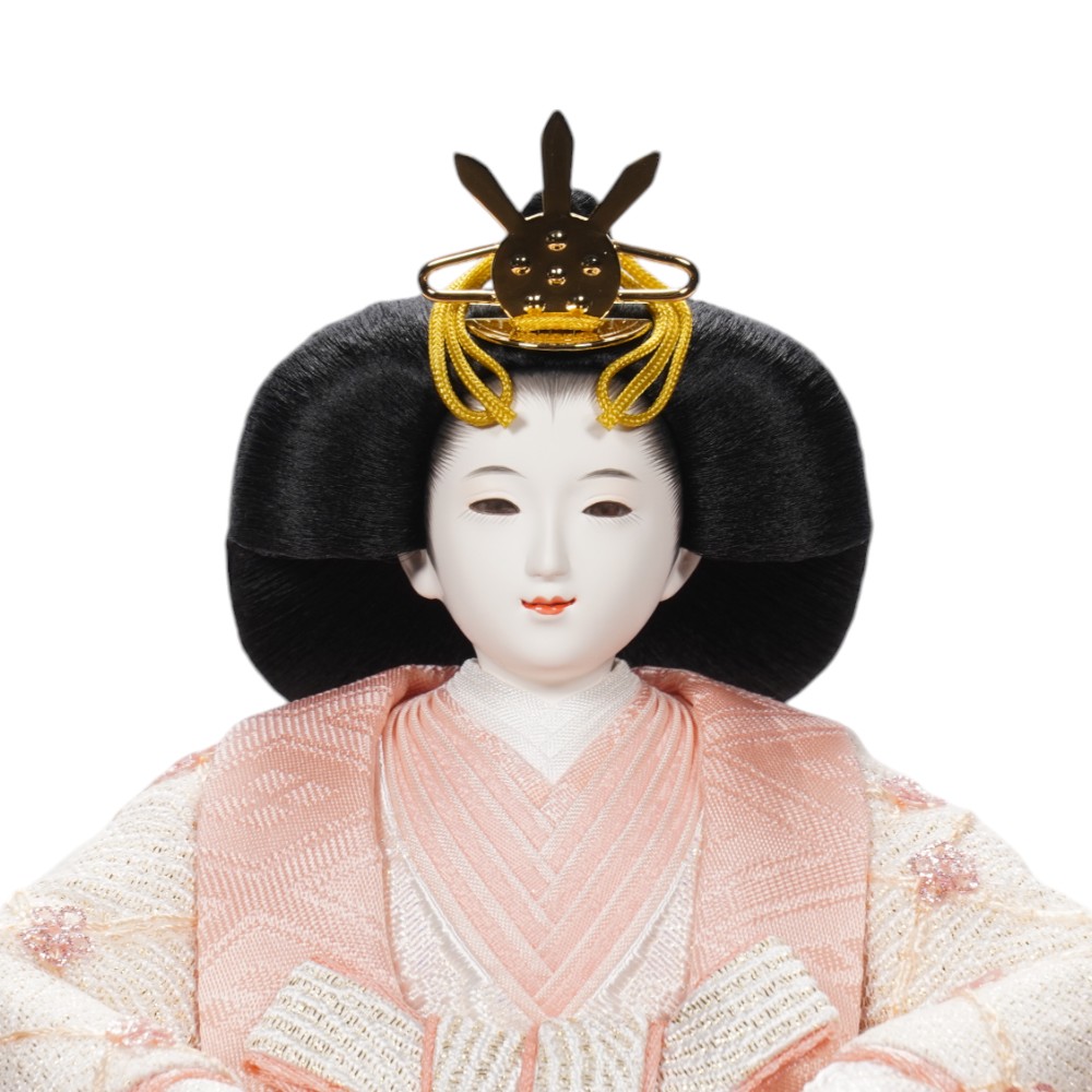 雛人形】京十一番 東山 オーガンジー 親王揃い収納飾り〈小出