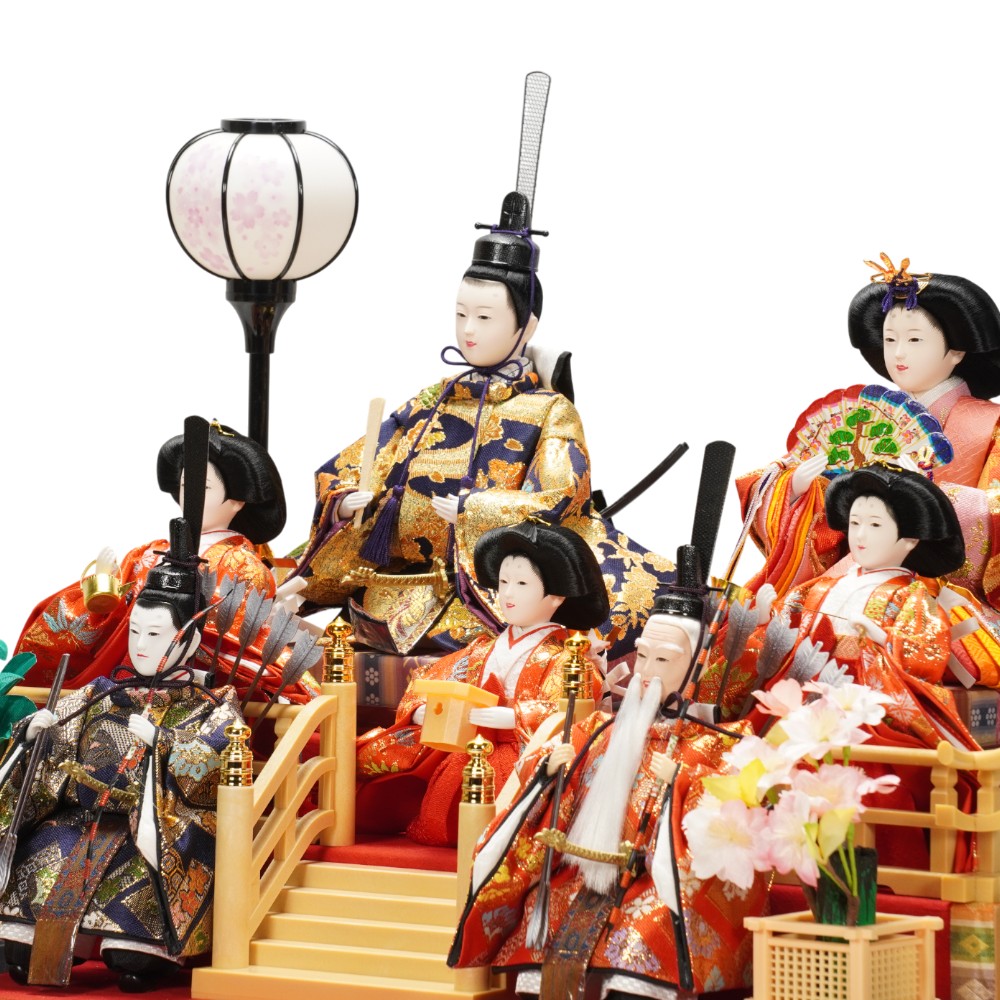 雛人形 ガラスケース付き 伝統的和装 雛人形 ガラスケース付き 伝統的和装