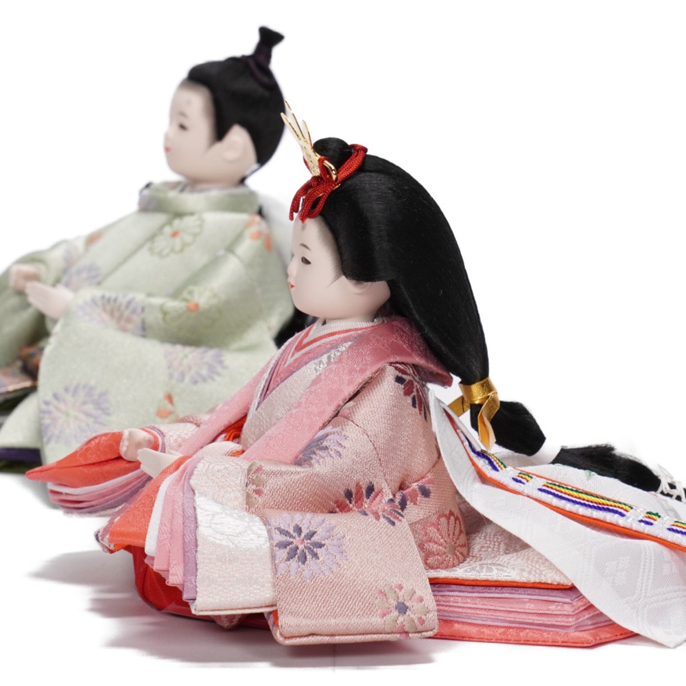 ○おひなさま○ 桜づくし刺繍飾り 柳紬風親王 季節・年中行事