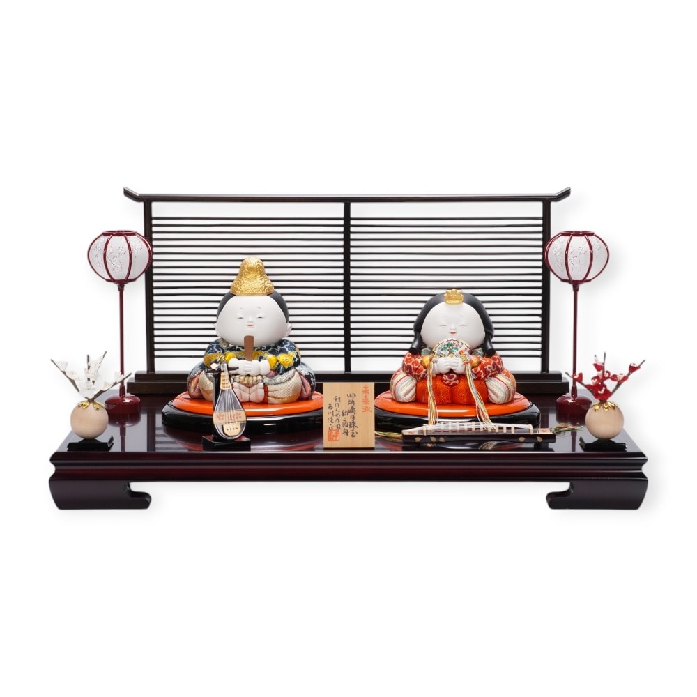 木目込み雛人形】御所満月 親王飾り | 石川佳正作 ｜雛人形・五月人形