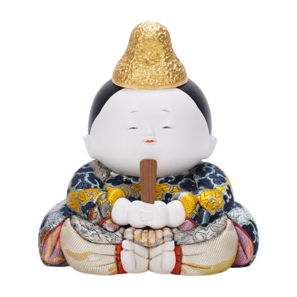 【木目込み雛人形】御所満月 親王飾り | 石川佳正作