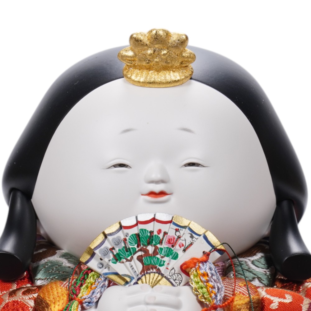 【木目込み雛人形】御所満月 親王飾り | 石川佳正作