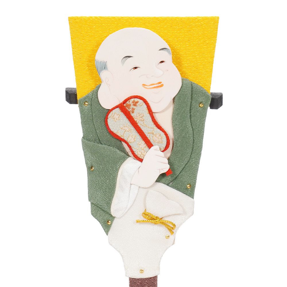 羽子板】7号 豆板 七福神 布袋〈むさしや豊山作〉[242-007] ｜雛人形