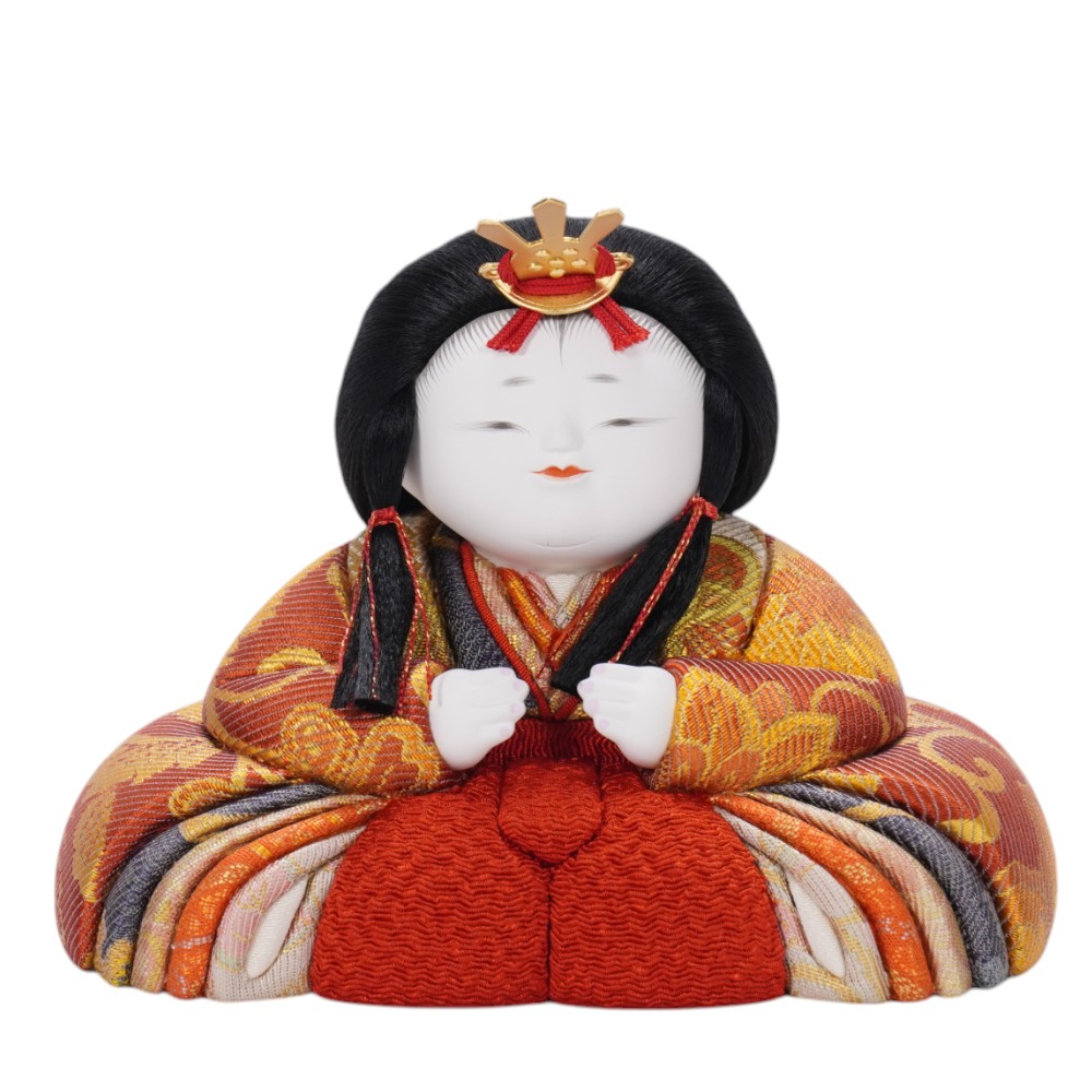 木目込み雛人形】満月珠玉(金襴) 親王飾り | 石川佳正作 ｜雛人形・五
