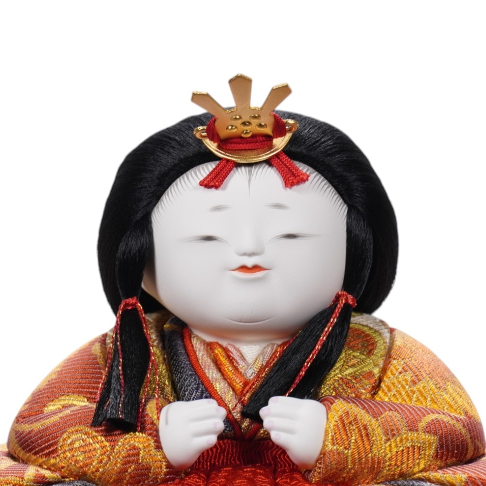 木目込み雛人形】満月珠玉(金襴) 親王飾り | 石川佳正作 ｜雛人形・五