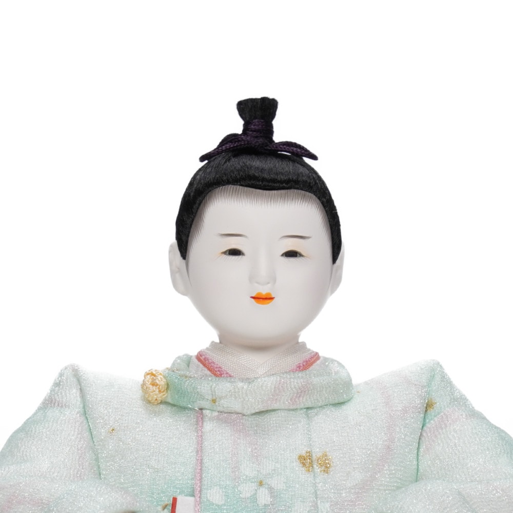 【雛人形】三寸おぼこ オーガンジー スウィートマカロン 五人揃い三段収納飾り | 小出松寿作