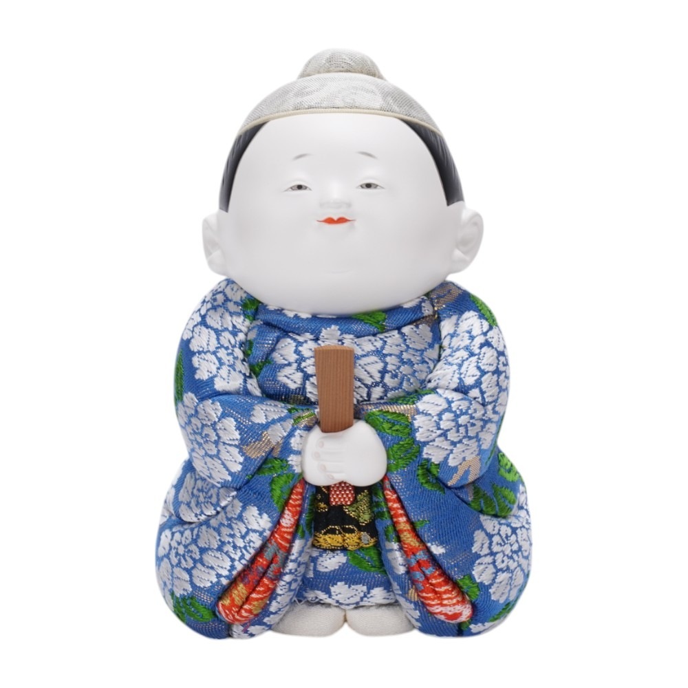 【木目込み雛人形】天上の立雛 親王飾り | 石川佳正作
