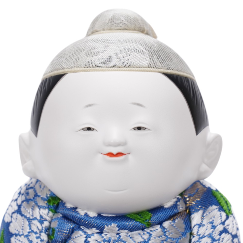 【木目込み雛人形】天上の立雛 親王飾り | 石川佳正作