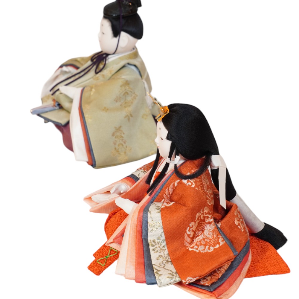 【雛人形】「山桜桃」  親王飾り〈幸一光作〉[243-213]