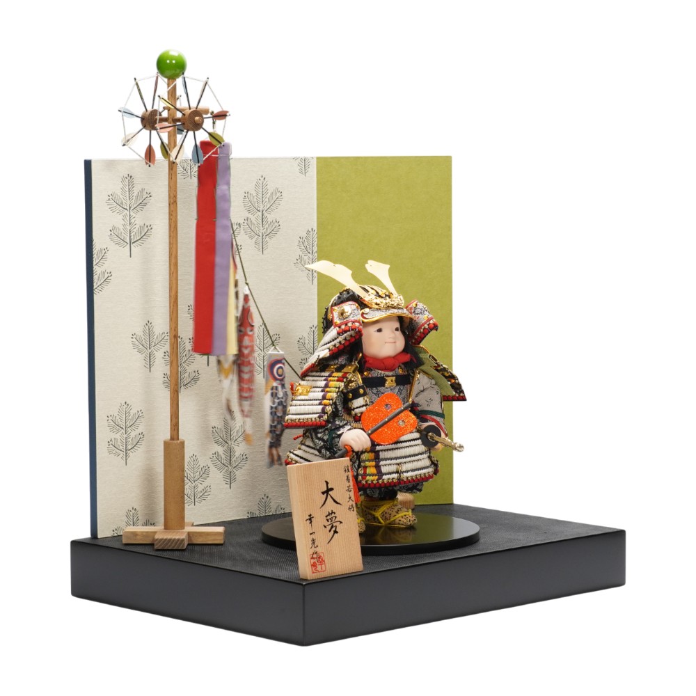 【五月人形】「大夢」白糸威褄取 大将飾り | 幸一光作