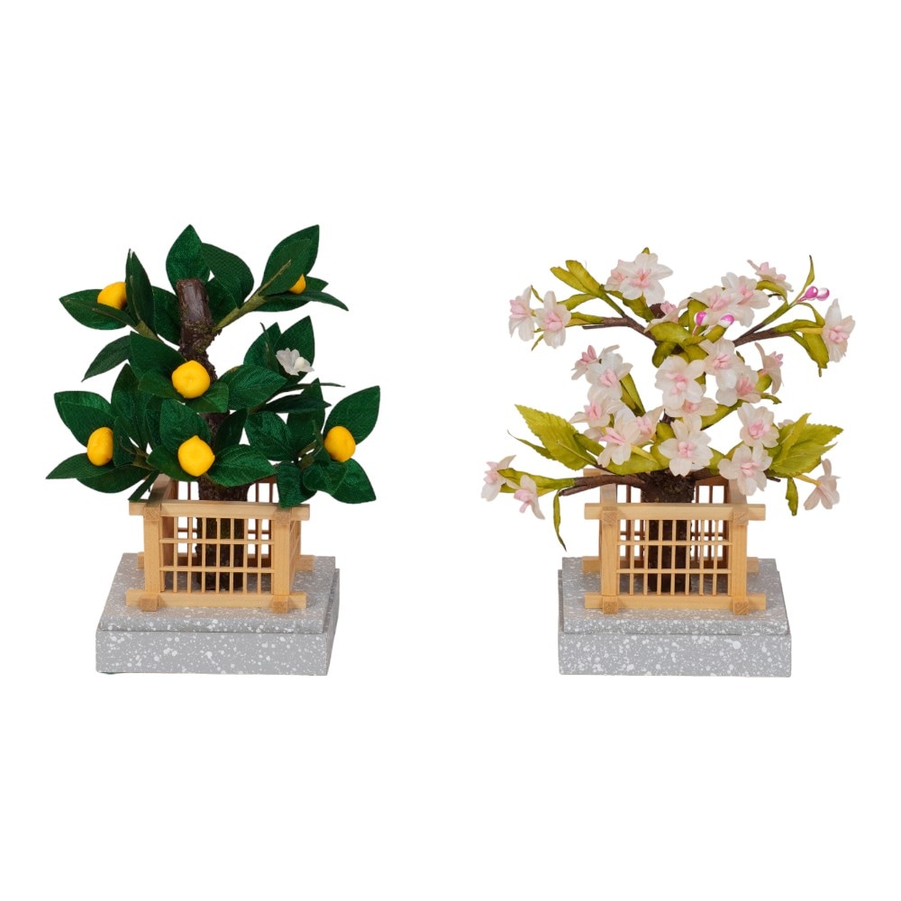 雛人形】「花小町」 五人揃い毛氈二段飾り〈幸一光作〉[243-214