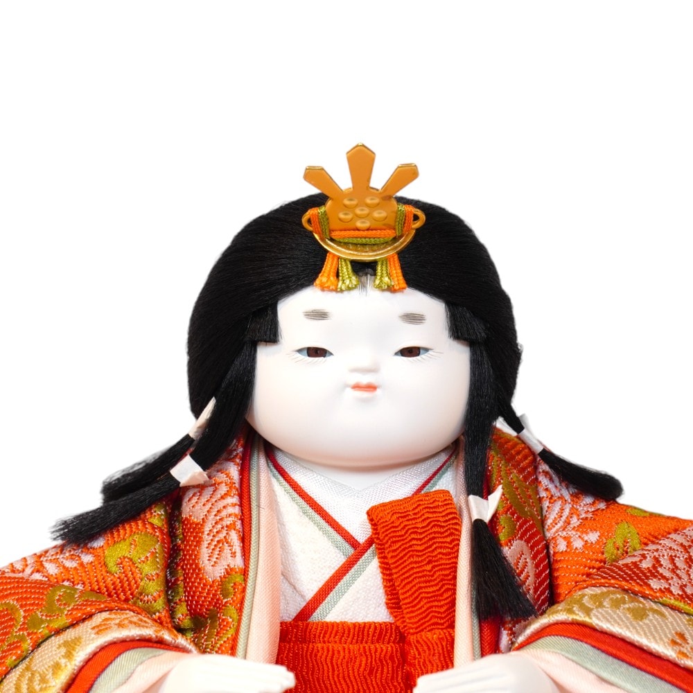【雛人形】「花小町」 五人揃い毛氈二段飾り | 幸一光作