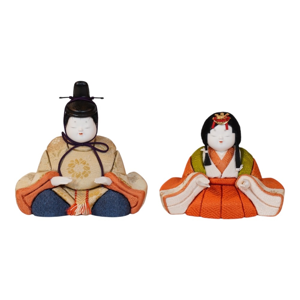 木目込み雛人形】「はる」 五人揃い二段飾り | 幸一光作 ｜雛人形・五